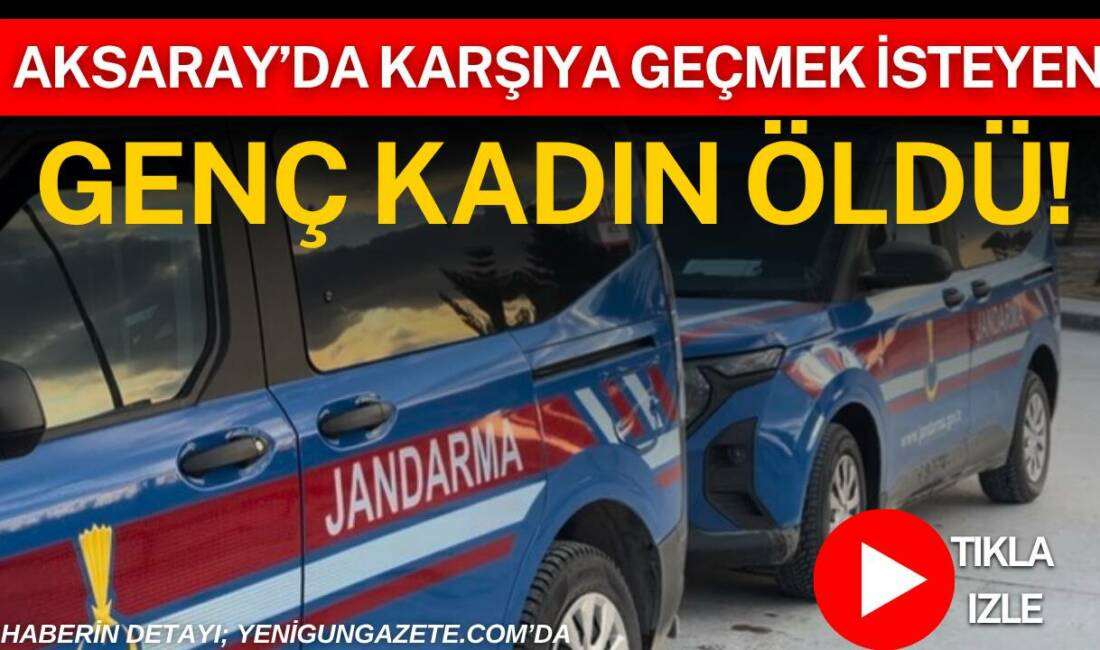 Aksaray’da Niğde-Ankara otoyolu Gülağaç ile Derinkuyu mevkiinde yolun karşısına geçmek