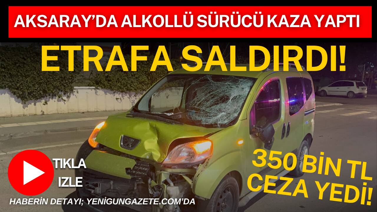 Aksaray’da otomobil ile motosikletin çarpıştığı kazada 2 çocuk ağır yaralandı;