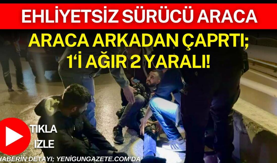 Aksaray Ereğlikapı Mahallesi’nde meydana gelen kazada motosiklet sürücüsü ağır yaralanırken