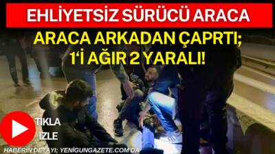 Aksaray Ereğlikapı Mahallesi’nde meydana gelen kazada motosiklet sürücüsü ağır yaralanırken