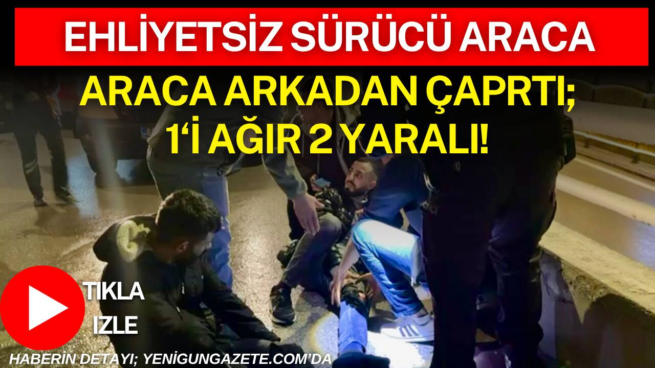 Aksaray Ereğlikapı Mahallesi’nde meydana gelen kazada motosiklet sürücüsü ağır yaralanırken