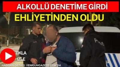 Aksaray’da trafik uygulamasında durdurulan sürücünün 1.16 promil alkollü olduğu tespit
