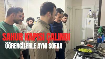 Sahur vakti çalan kapıyla şaşıran üniversite öğrencileri, karşılarında AK Parti