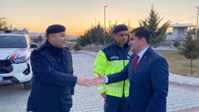 Ortaköy Kaymakamı Ahmet Karatepe, İlçe Jandarma Komutanlığı ve otoyol jandarma