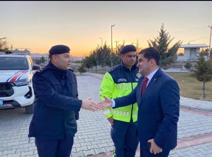 Ortaköy Kaymakamı Ahmet Karatepe, İlçe Jandarma Komutanlığı ve otoyol jandarma