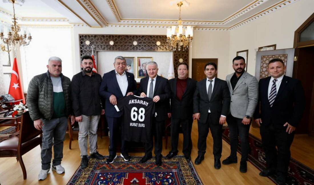 Aksaray Amatör Spor Kulüpleri Federasyonu heyeti, Vali Murat Duru’ya hayırlı