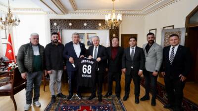 Aksaray Amatör Spor Kulüpleri Federasyonu heyeti, Vali Murat Duru’ya hayırlı