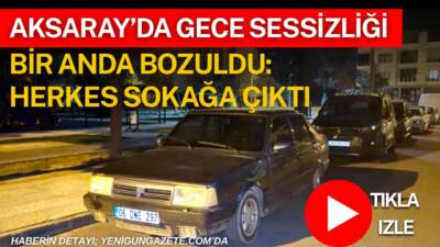 Küçük Bölcek Mahallesi’nde park halindeki bir aracın kornasının gece yarısı