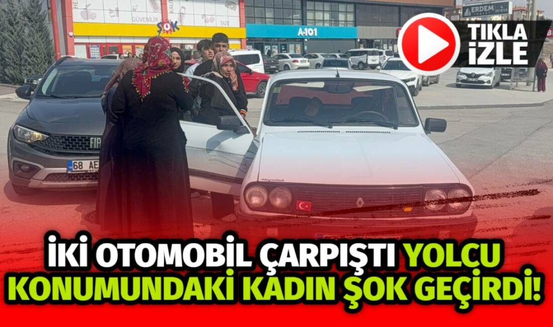 Aksaray’da iki otomobilin çarpışması sonucu meydana gelen trafik kazasında bir