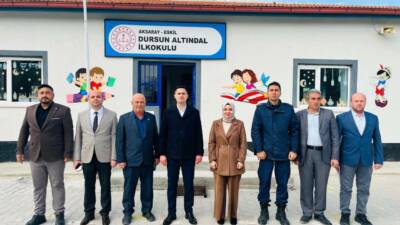Eskil Kaymakamı Taha Soydaş, ilgili kurum amirleri ile birlikte köy