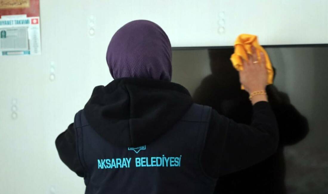 Aksaray Belediyesi tarafından yürütülen Evde Temizlik Hizmeti ile yaşlı, engelli