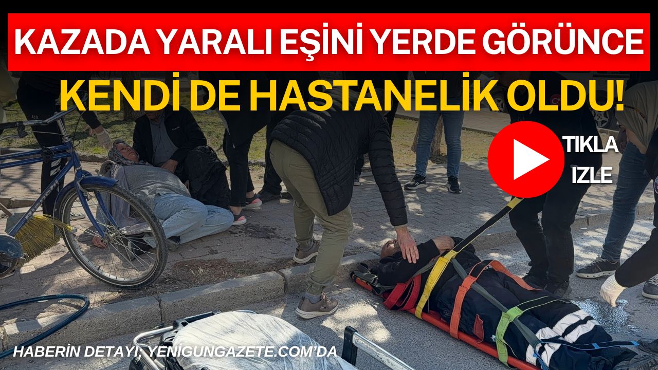 Aksaray’da kavşakta bisikletli belediye işçisine otomobil çarptı. Yaralanan işçi hastaneye