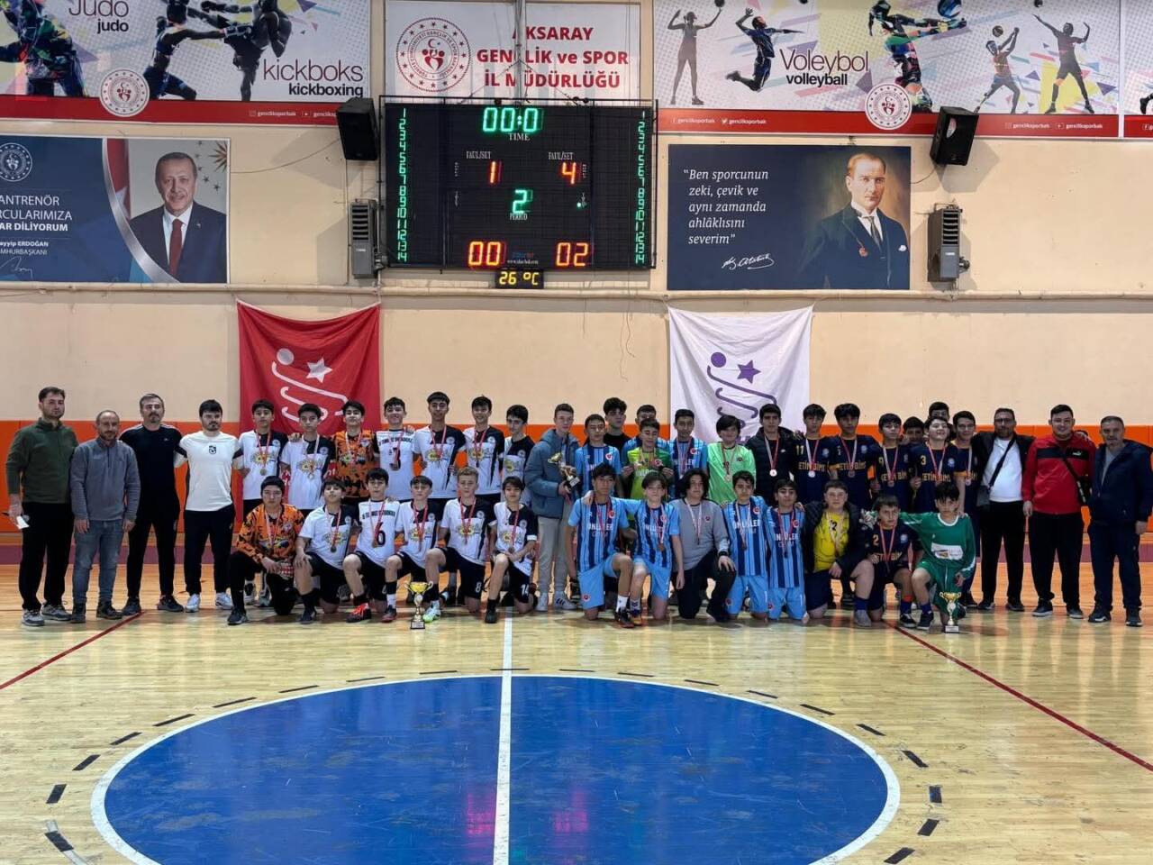 Dağılgan Spor Kompleksi’nde düzenlenen Okul Sporları Yıldızlar Kız-Erkek Futsal İl