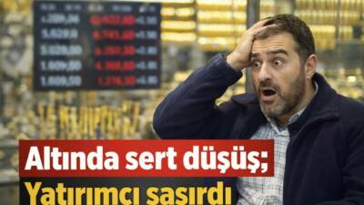 Bayram sonrası altın piyasasında yaşanan hızlı düşüşle gram ve ons
