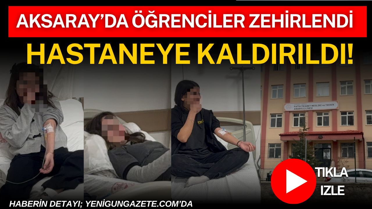 Aksaray’da Fatih Ticaret Mesleki ve Teknik Anadolu Lisesinde üç 9.