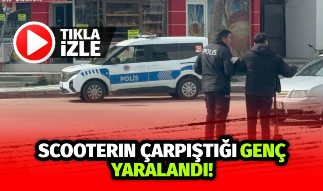 Aksaray’da Çoğlakı Kavşağı’nda meydana gelen kazada, ters yönden ilerleyen scooterın