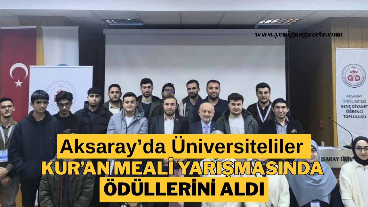 Aksaray Üniversitesi öğrencilerine yönelik düzenlenen “Kur’an-ı Kerim Meali ve Sahabi