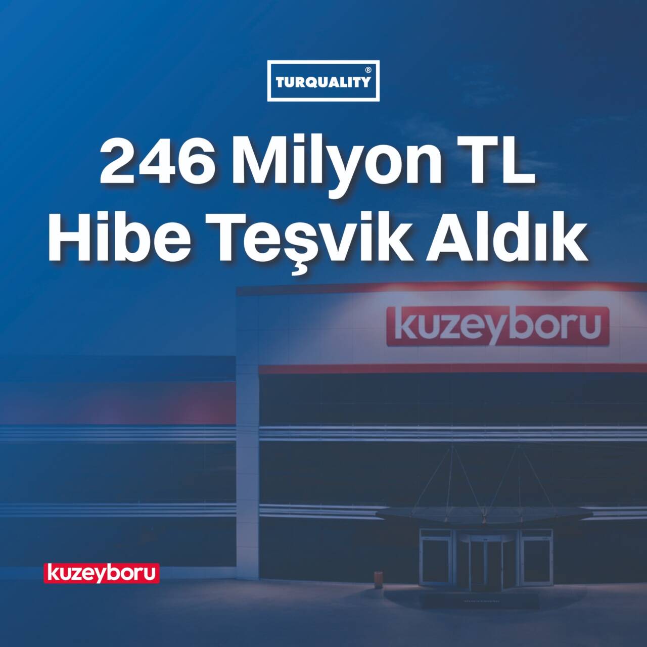 KBORU kodlu Kuzeyboru, 2026 için 246,6 milyon TL Turquality teşvik