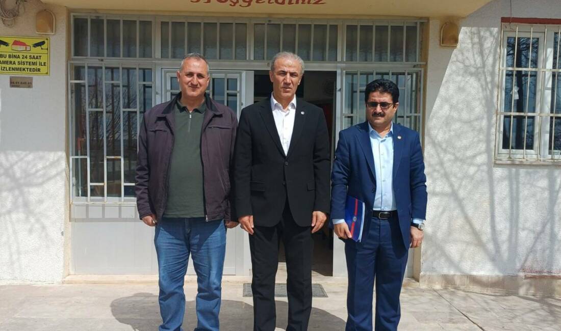 Eğitim-Bir-Sen Aksaray Şube Başkanı Murat Görmez, “Sahadayız” çalışmaları kapsamında Gözlükuyu