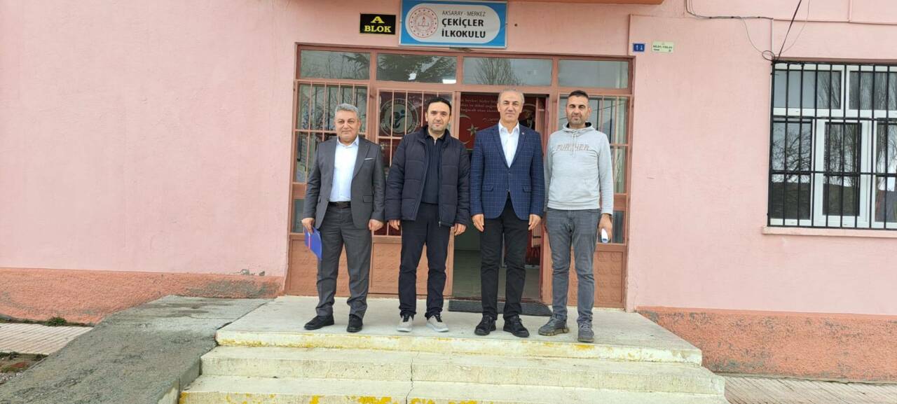 Eğitim-Bir-Sen Aksaray Şubesi, saha çalışmalarını sürdürüyor. Şube Başkanı Murat Görmez