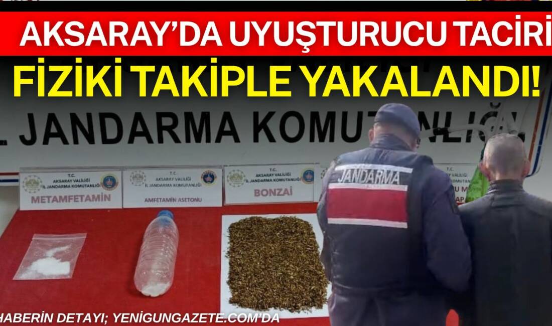 Aksaray’da jandarma ekiplerinin düzenlediği operasyonda uyuşturucu ticareti yaptığı belirlenen şüpheli