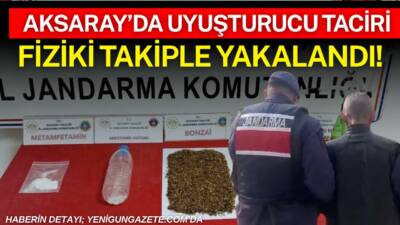Aksaray’da jandarma ekiplerinin düzenlediği operasyonda uyuşturucu ticareti yaptığı belirlenen şüpheli