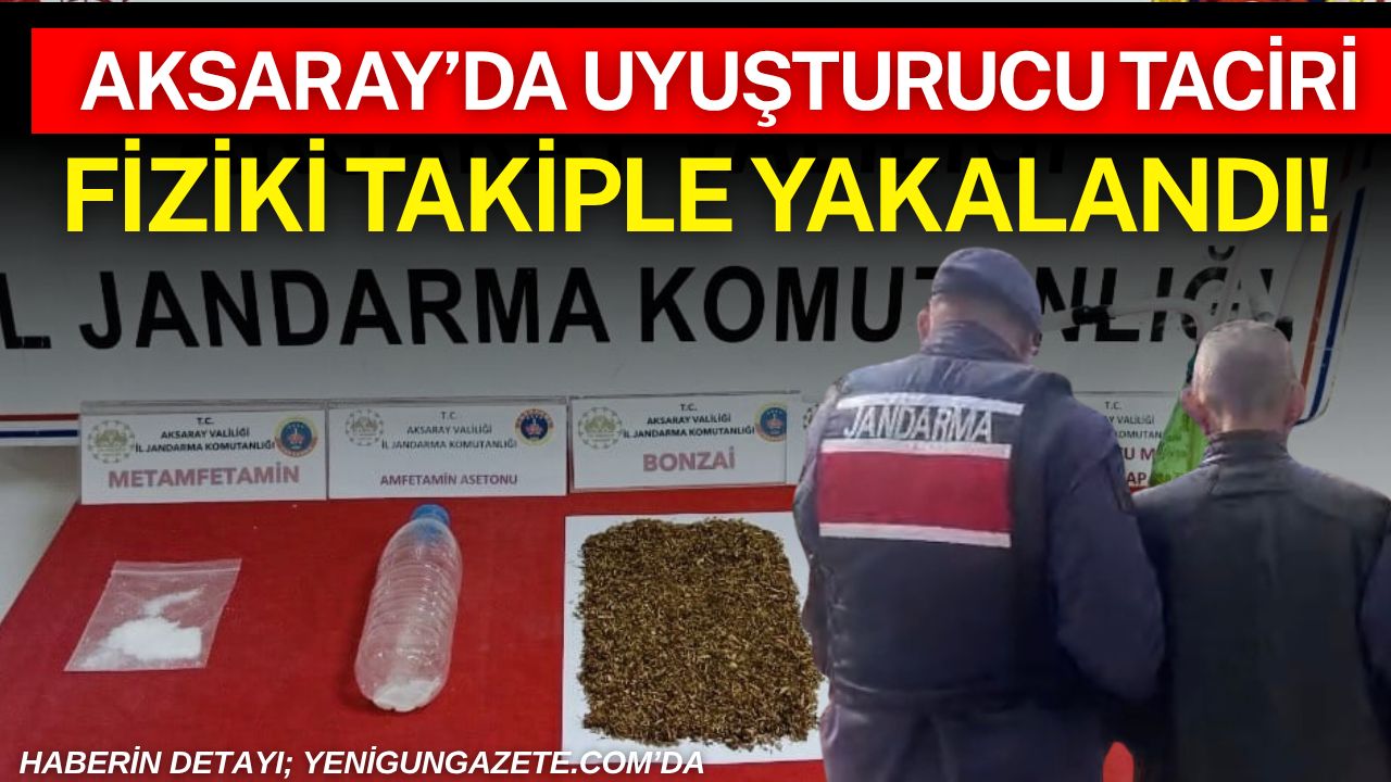 Aksaray’da jandarma ekiplerinin düzenlediği operasyonda uyuşturucu ticareti yaptığı belirlenen şüpheli