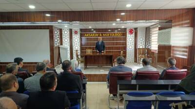 Aksaray İl Müftülüğü tarafından düzenlenen Bayramlaşma Merasimi ve İstişare Toplantısı,