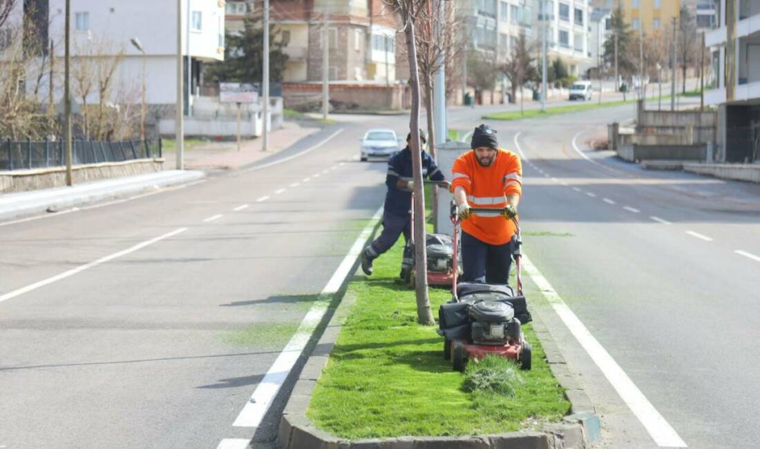 Aksaray Belediyesi, şehir genelinde başlattığı yeşil alan ve temizlik seferberliğini