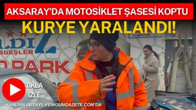 Pir Ali Sultan Caddesi’nde seyir halindeki motosikletin şasesinin kopması sonucu