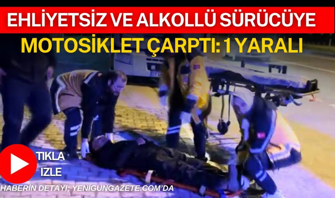Aksaray, Ankara yolu üzerinde motosikletin arkadan çarptığı otomobilin sürücüsünün alkollü