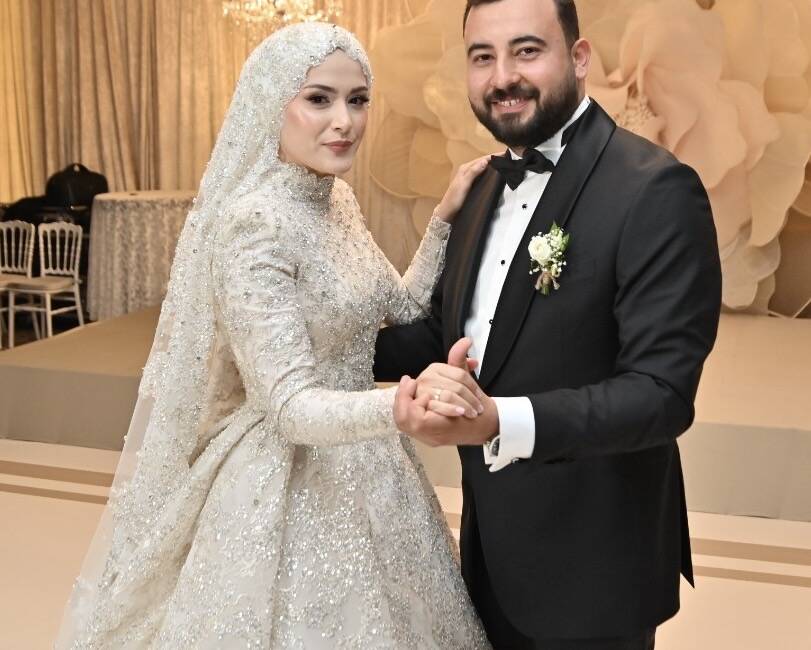 Aksaraylı iş insanlarının evlatları Büşra Demirci ve Mert Çelebi, görkemli