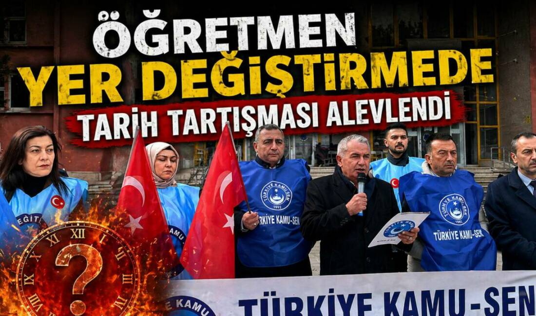 Öğretmen Yer Değiştirmede Tarih Tartışması Alevlendi Türk Eğitim-Sen Aksaray Şube Başkanı Ali Toprak, 2026 öğretmen yer