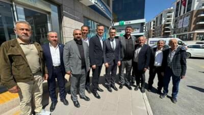 İYİ Parti Genel Başkan Yardımcısı Burak Dalgın ve parti heyeti