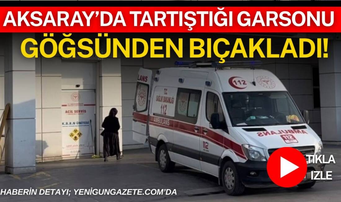 Çay bahçesinde müşteri ile garson arasında çıkan tartışma kanlı bitti.