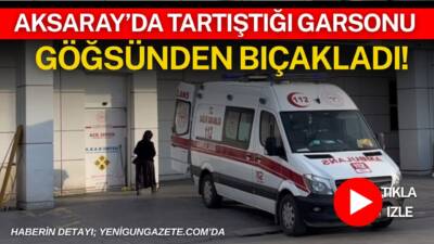 Çay bahçesinde müşteri ile garson arasında çıkan tartışma kanlı bitti.