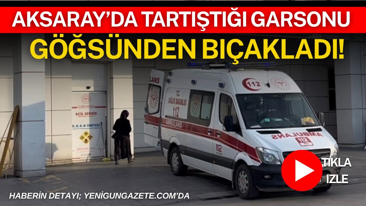Çay bahçesinde müşteri ile garson arasında çıkan tartışma kanlı bitti.