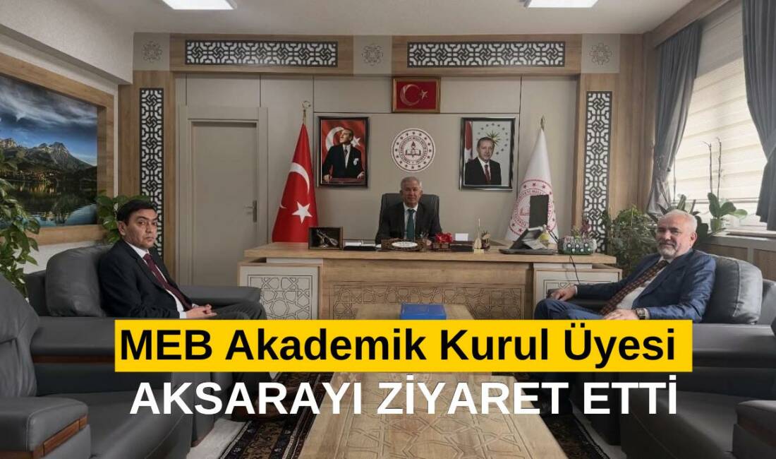 MEB Akademik Kurul Üyesi Aksaray’ı Ziyaret Etti Millî Eğitim Bakanlığı Akademik Kurul Üyesi Prof. Dr. Salim Pilav,