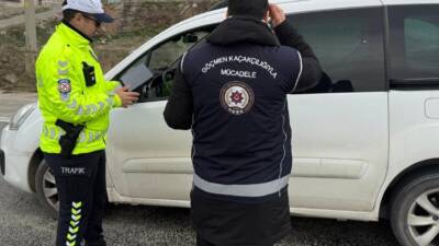 Kırşehir'de yapılan denetimlerde, yasa dışı yollardan yurda girdikleri belirlenen 15