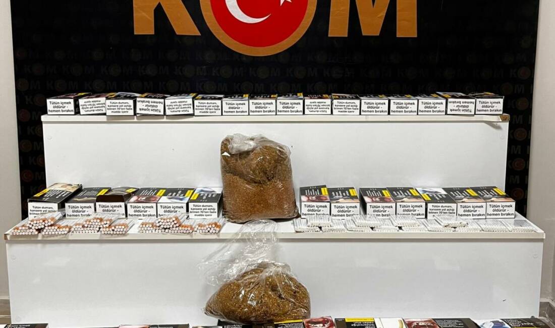 Kırşehir'de 12 bin dolu makaron (filtreli sigara kağıdı) ve 4