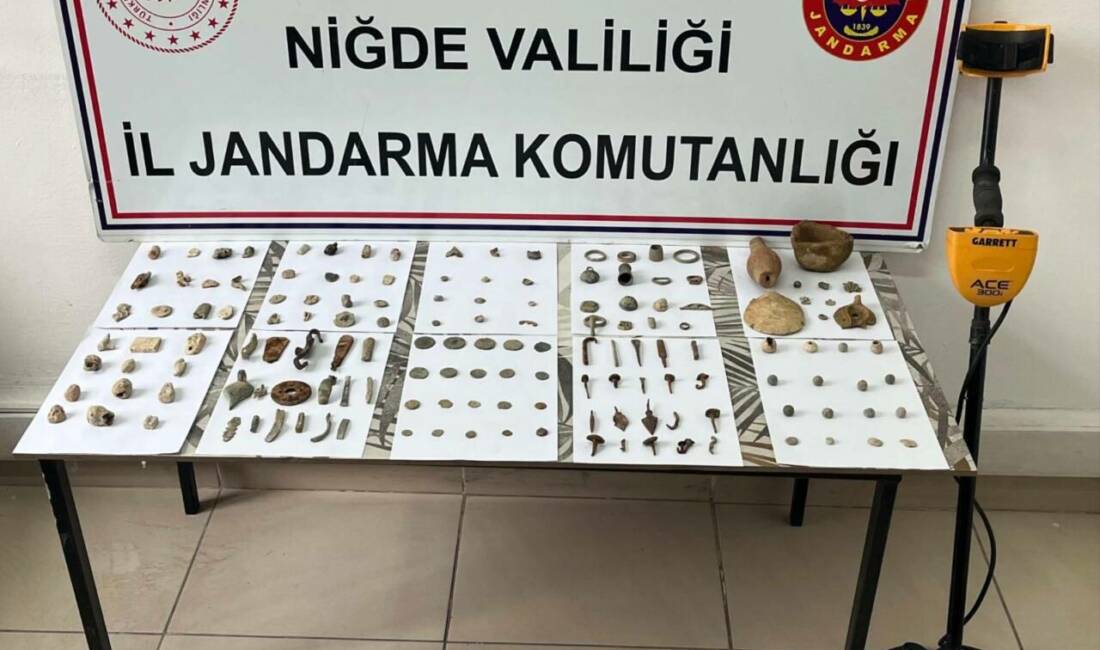 Niğde'nin Ulukışla ilçesinde düzenlenen tarihi eser kaçakçılığı operasyonunda 1 şüpheli