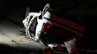 Ankara'nın Gölbaşı ilçesinde kontrolden çıkarak takla atan otomobildeki 1 kişi
