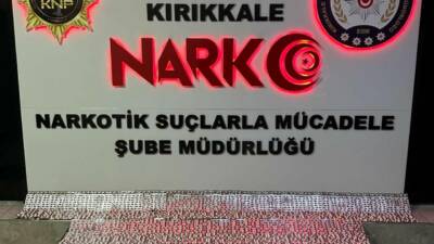 Kırıkkale'de 5 bin 789 sentetik uyuşturucu hap ele geçirildi, gözaltına