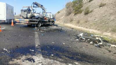 Ankara'da Kuzey Çevre Yolu'nda ters yöne giren aracın karşıdan gelen