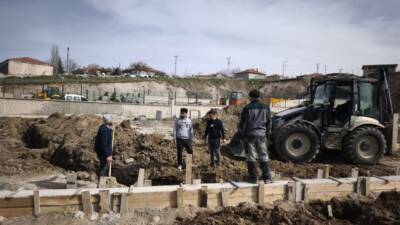 Ağaçören’de Gümüştepe Mahallesi’nde park yapım çalışmaları sürerken, ilçe genelinde hayvan