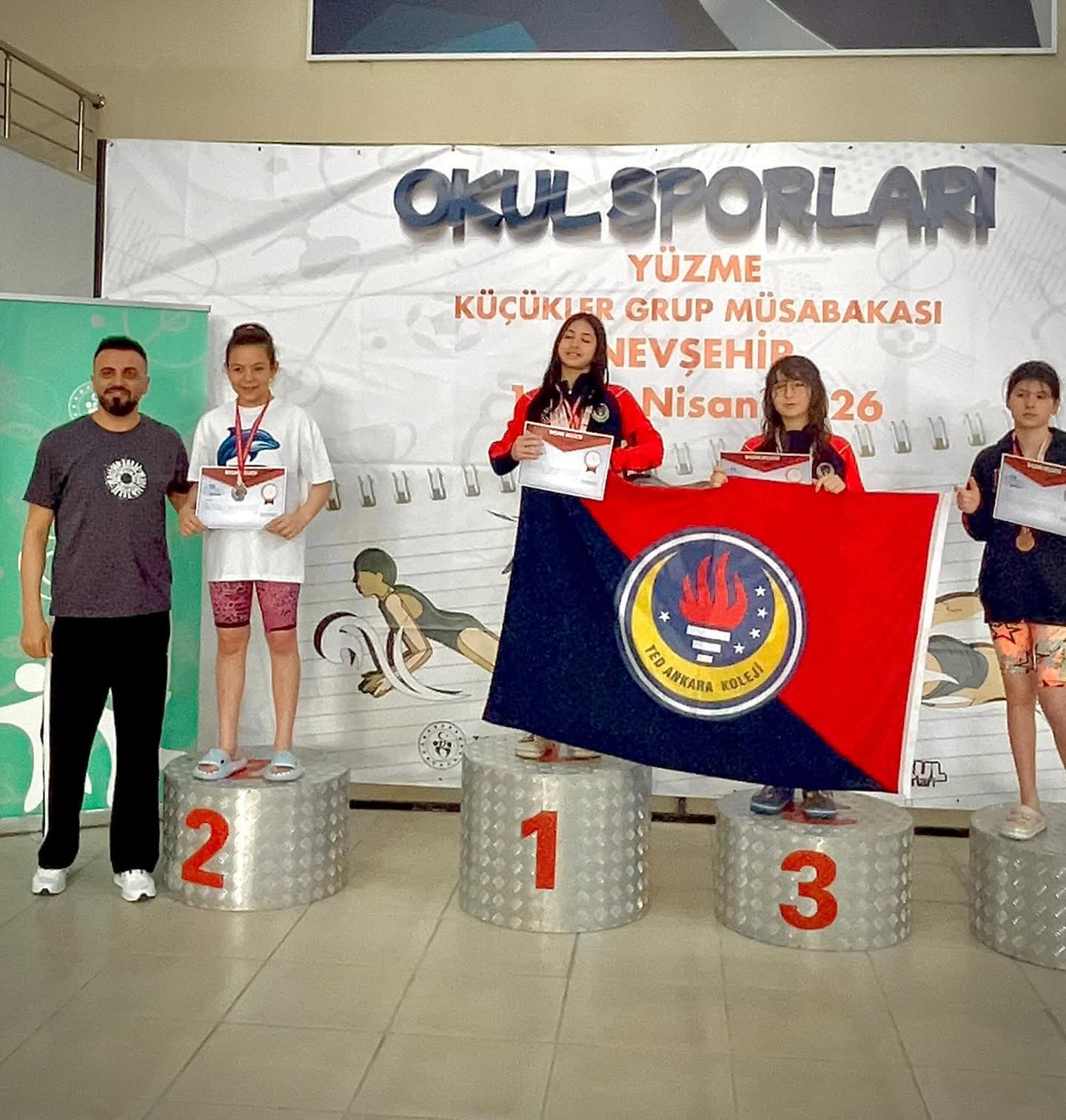 Aksaraylı genç sporcu Ebrar Duru Şimşek, Nevşehir’de düzenlenen Okul Sporları
