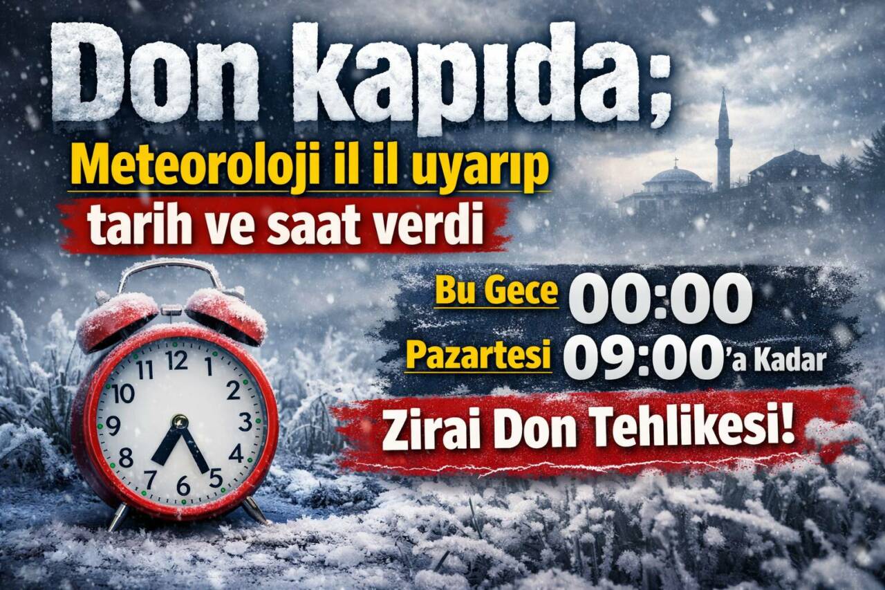 Meteoroloji, Aksaray ve bölgesinde yağışla birlikte zirai don riskine
