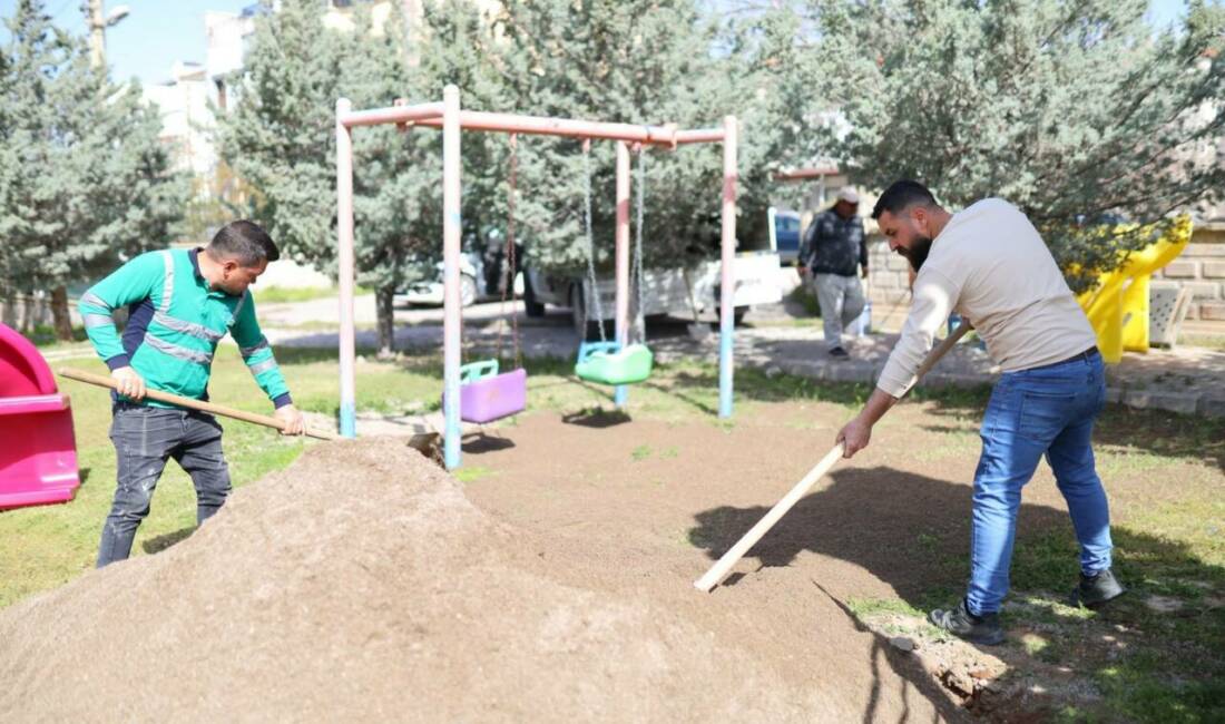 Aksaray Belediyesi, kent genelindeki park ve sosyal yaşam alanlarında bakım
