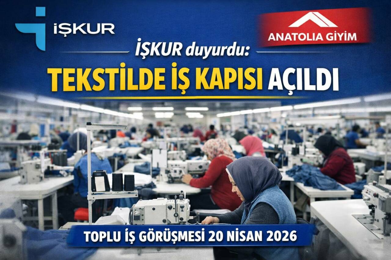 Aksaray’da İŞKUR ve Anatolia Hazır Giyim’in düzenlediği toplu iş görüşmesinde,