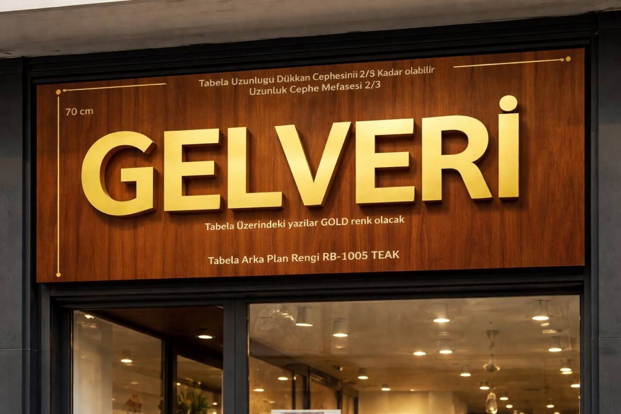 Güzelyurt ilçe meydanında hayata geçirilecek tek tip tabela uygulamasıyla görsel